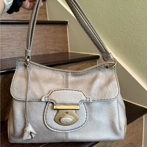 Tod's Chic Silver Shoulder Bag